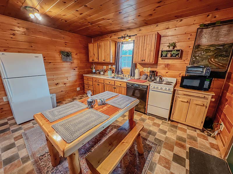 Kitchen at Cuddle Bug Cottage