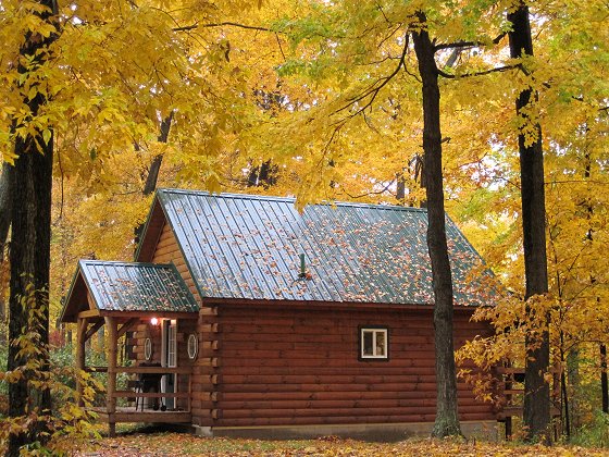 Fall at our Hocking Hills Maple Lane Cabin